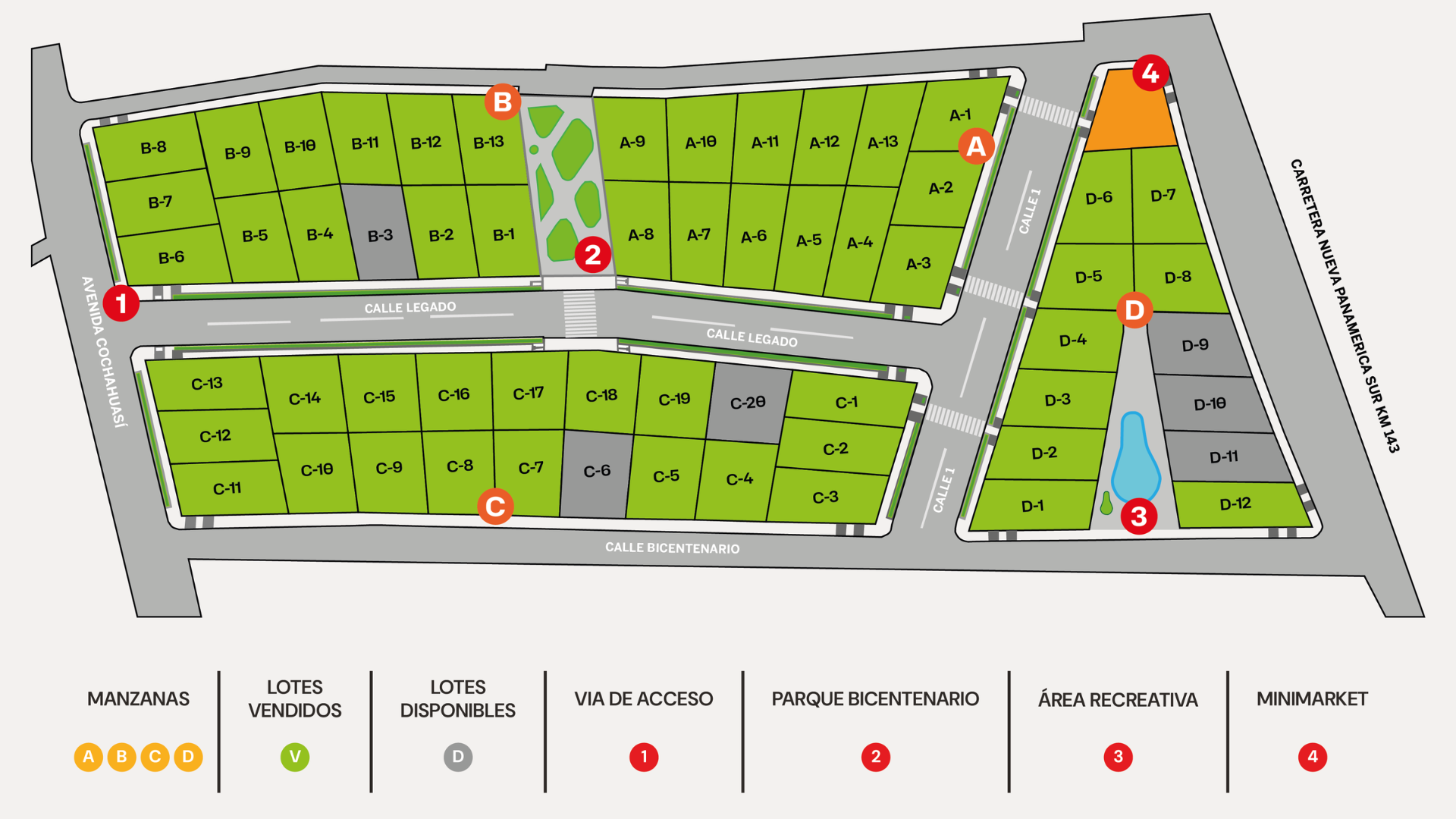 Plano general de El Legado